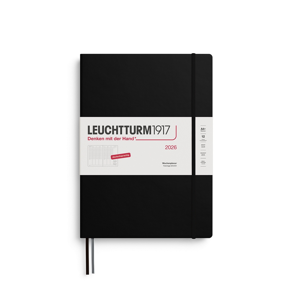 Leuchtturm1917 Wochenplaner 1 Woche auf 2 Seiten 2026 Master A4+ Hardcover Schwarz Leuchtturm1917 Wochenplaner 1 Woche auf 2 Seiten 2026 Master A4+ Hardcover Schwarz von Leuchtturm1917