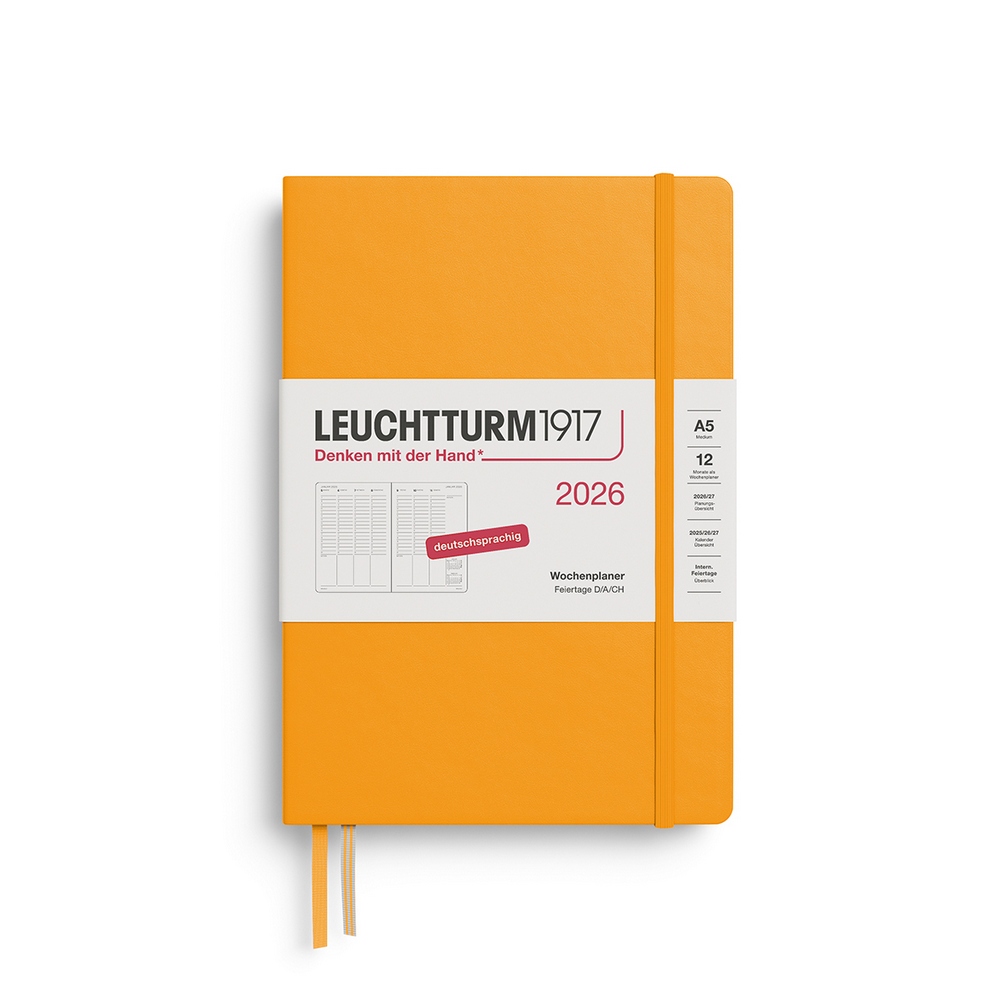 Leuchtturm1917 Wochenplaner 1 Woche auf 2 Seiten 2026 Medium A5 Hardcover Rising Sun Leuchtturm1917 Wochenplaner 1 Woche auf 2 Seiten 2026 Medium A5 Hardcover Rising Sun von Leuchtturm1917