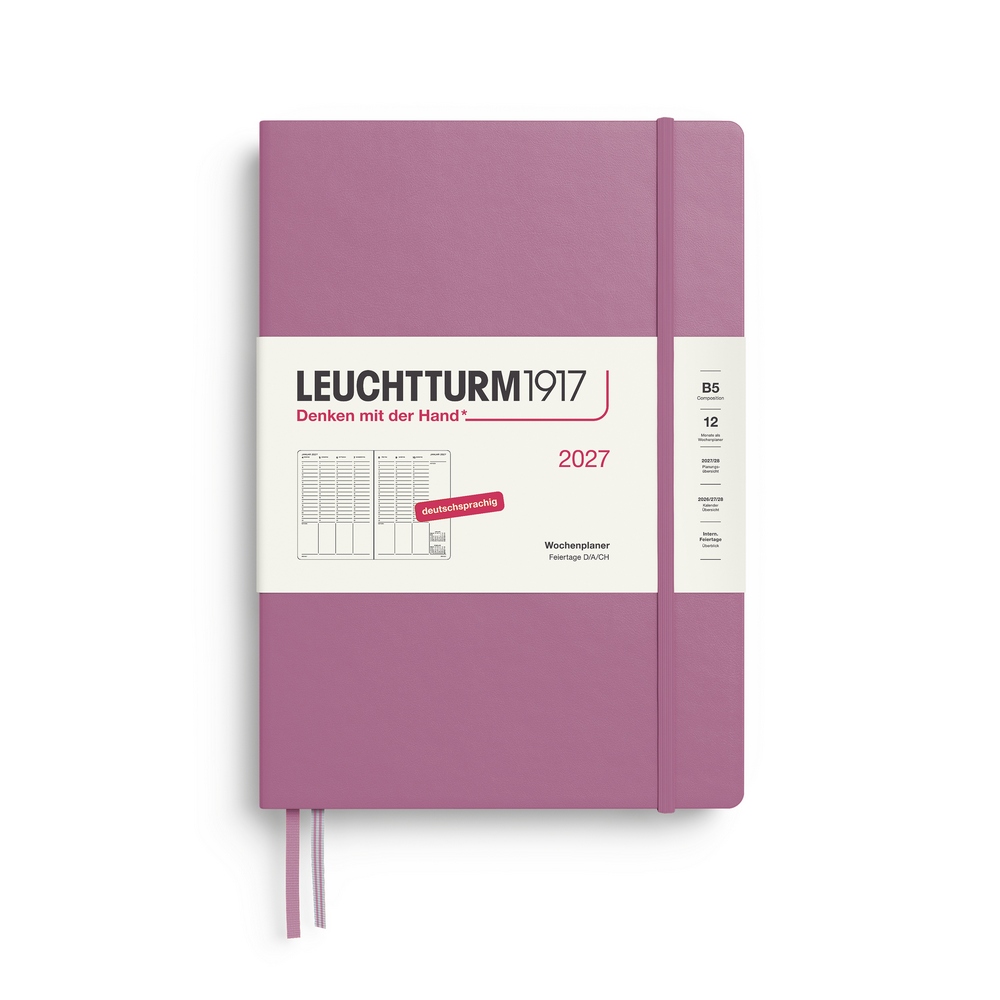 Leuchtturm1917 Wochenplaner 1 Woche auf 2 Seiten 2027 Composition B5 Hardcover Dusty Rose Leuchtturm1917 Wochenplaner 1 Woche auf 2 Seiten 2027 Composition B5 Hardcover Dusty Rose von Leuchtturm1917