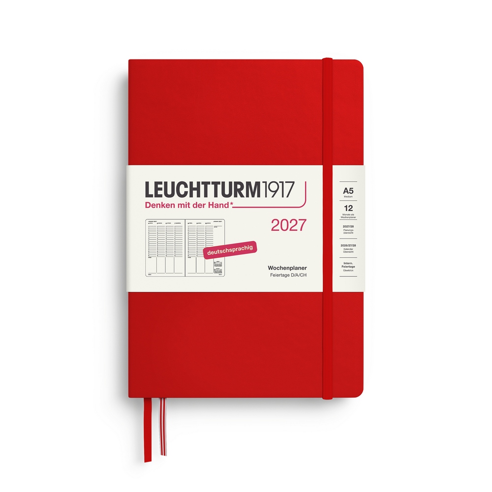 Leuchtturm1917 Wochenplaner 1 Woche auf 2 Seiten 2027 Medium A5 Hardcover Cherry Leuchtturm1917 Wochenplaner 1 Woche auf 2 Seiten 2027 Medium A5 Hardcover Cherry von Leuchtturm1917