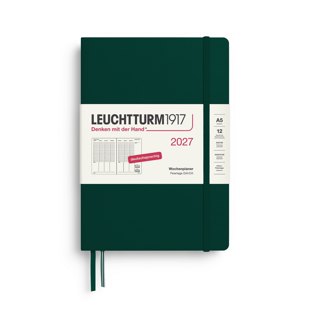 Leuchtturm1917 Wochenplaner 1 Woche auf 2 Seiten 2027 Medium A5 Hardcover Forest Green Leuchtturm1917 Wochenplaner 1 Woche auf 2 Seiten 2027 Medium A5 Hardcover Forest Green von Leuchtturm1917