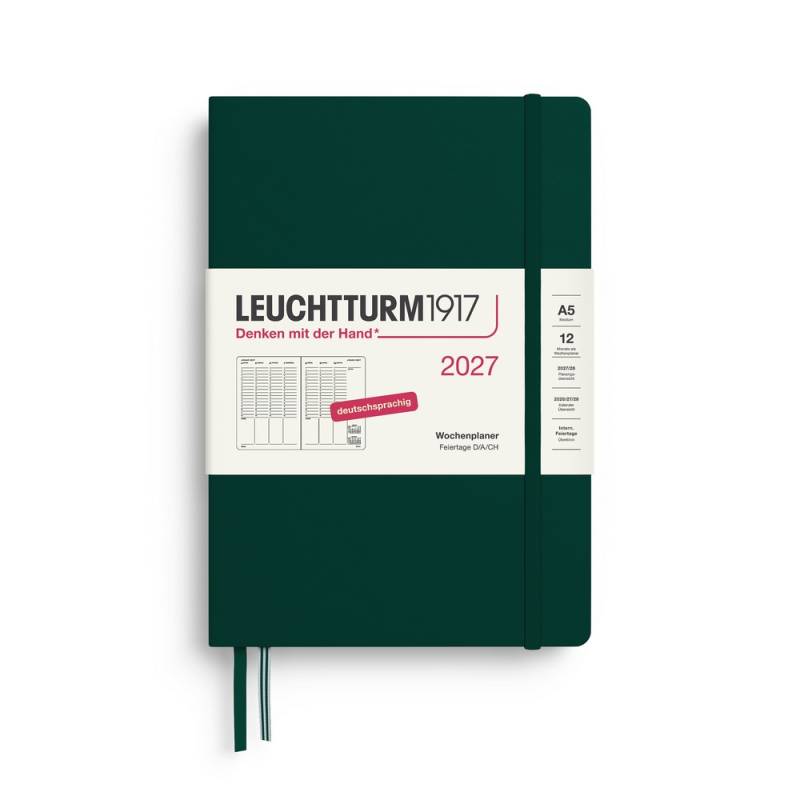 Leuchtturm1917 Wochenplaner 1 Woche auf 2 Seiten 2027 Medium A5 Hardcover Forest Green Leuchtturm1917 Wochenplaner 1 Woche auf 2 Seiten 2027 Medium A5 Hardcover Forest Green von Leuchtturm1917