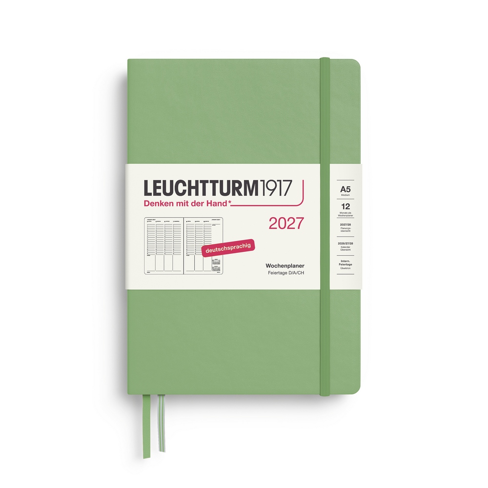 Leuchtturm1917 Wochenplaner 1 Woche auf 2 Seiten 2027 Medium A5 Hardcover Salbei Leuchtturm1917 Wochenplaner 1 Woche auf 2 Seiten 2027 Medium A5 Hardcover Salbei von Leuchtturm1917