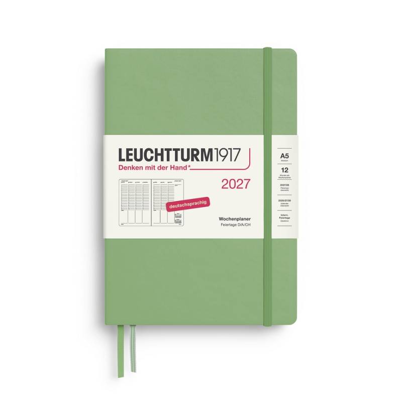 Leuchtturm1917 Wochenplaner 1 Woche auf 2 Seiten 2027 Medium A5 Hardcover Salbei Leuchtturm1917 Wochenplaner 1 Woche auf 2 Seiten 2027 Medium A5 Hardcover Salbei von Leuchtturm1917