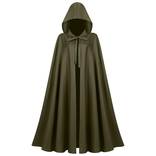 Leunsyoukin Grüner Umhang mit Kapuze, Renaissance-Umhang für Damen, Herren, Fantasy-Umhang, Kapuzenumhang, Halloween-Kostüme, Grün , free Leunsyoukin Grüner Umhang mit Kapuze, Renaissance-Umhang für Damen, Herren, Fantasy-Umhang, Kapuzenumhang, Halloween-Kostüme, Grün , free von Leunsyoukin