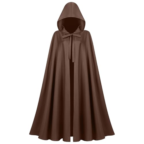 Leunsyoukin Grüner Umhang mit Kapuze, Renaissance-Umhang für Damen, Herren, Fantasy-Umhang, Kapuzenumhang, Halloween-Kostüme, Kaffee, free Leunsyoukin Grüner Umhang mit Kapuze, Renaissance-Umhang für Damen, Herren, Fantasy-Umhang, Kapuzenumhang, Halloween-Kostüme, Kaffee, free von Leunsyoukin