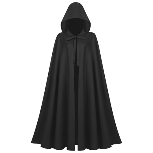 Leunsyoukin Grüner Umhang mit Kapuze, Renaissance-Umhang für Damen, Herren, Fantasy-Umhang, Kapuzenumhang, Halloween-Kostüme, Schwarz, free Leunsyoukin Grüner Umhang mit Kapuze, Renaissance-Umhang für Damen, Herren, Fantasy-Umhang, Kapuzenumhang, Halloween-Kostüme, Schwarz, free von Leunsyoukin