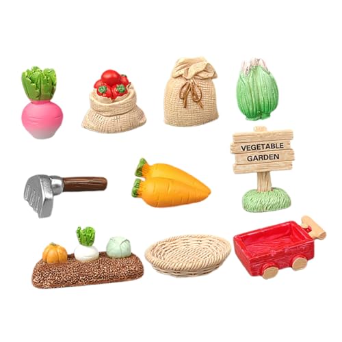 Levemolo 1 Satz Miniature Garten Zubehör Set mit Realistischen Gemüsefiguren und Werkzeugen für Kreative Farm Szenen Teiliges Set für Tischdekoration und Sammler für Büro und Zuhause Levemolo 1 Satz Miniature Garten Zubehör Set mit Realistischen Gemüsefiguren und Werkzeugen für Kreative Farm Szenen Teiliges Set für Tischdekoration und Sammler für Büro und Zuhause von Levemolo
