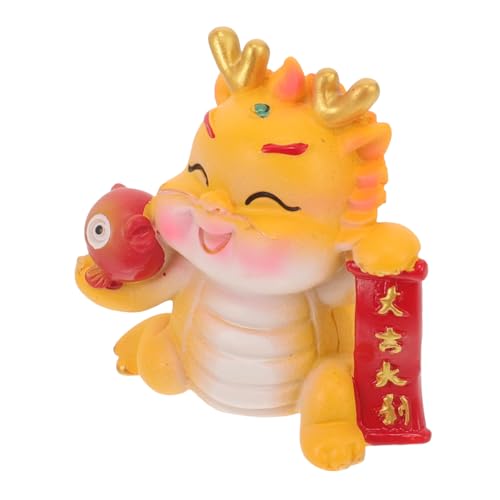 Levemolo Kleine Drachenfigur Resin Tischdekoration Für Jahr Drachen Chinesisches Horoskop Ornament Für Zuhause Und Auto Levemolo Kleine Drachenfigur Resin Tischdekoration Für Jahr Drachen Chinesisches Horoskop Ornament Für Zuhause Und Auto von Levemolo