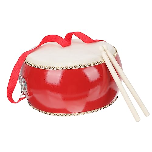 Levemolo Holz Kindertrommel mit Echtem Rinderfell und Trommelstöcken Leichtes Percussion Instrument für Kleinkinder Musikspielzeug Koordination und Früherziehung Levemolo Holz Kindertrommel mit Echtem Rinderfell und Trommelstöcken Leichtes Percussion Instrument für Kleinkinder Musikspielzeug Koordination und Früherziehung von Levemolo