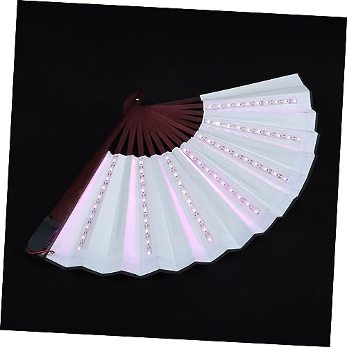 Levemolo Luminous Folding Fan LED Handfächer für Performances Kreativer Fächer für Partys und Veranstaltungen für Nachtclubs und Cosplay Levemolo Luminous Folding Fan LED Handfächer für Performances Kreativer Fächer für Partys und Veranstaltungen für Nachtclubs und Cosplay von Levemolo