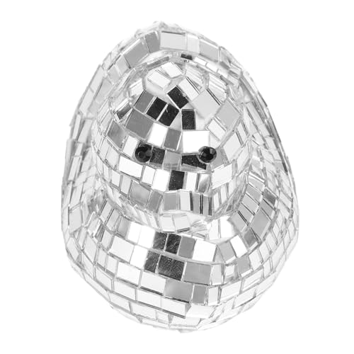 Levemolo Reflektierender Disco Ball Ente Spiegelglas Ornament Silber Jahre Party Dekoration Bühnenrequisit Hochzeit Musikfestival Deko für Zuhause Büro von Levemolo
