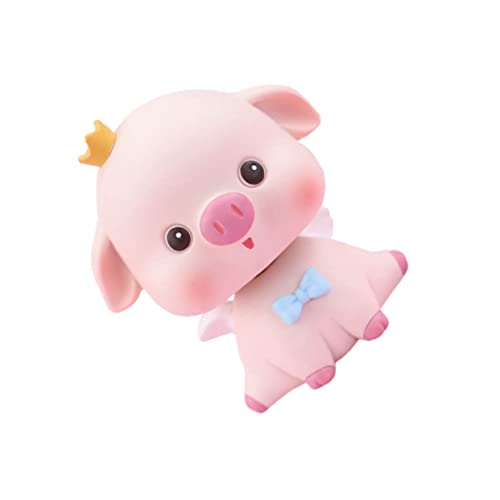 Levemolo Wackelkopf Schwein aus Resin für Auto und Wohnungsdeko Süßes für Freunde und Langlebige Tischfigur mit Offenen Augen Levemolo Wackelkopf Schwein aus Resin für Auto und Wohnungsdeko Süßes für Freunde und Langlebige Tischfigur mit Offenen Augen von Levemolo