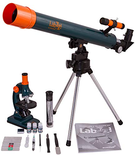 Levenhuk LabZZ MT2 Pädagogisches Kit für Kinder (Mikroskop und Teleskop) — Wissenschaftsset mit Allem Zubehör von Levenhuk