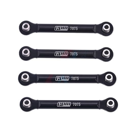 Levigo 2PCS 7075 Aluminiumlegierung RC Hintere Schwinge Link Rod Kompatibel mit TAMIYA-1/10 BBX BB-01 CHASSIS-58719, RC Upgrade Teile Hinterstange Tie Links, Schwarz Levigo 2PCS 7075 Aluminiumlegierung RC Hintere Schwinge Link Rod Kompatibel mit TAMIYA-1/10 BBX BB-01 CHASSIS-58719, RC Upgrade Teile Hinterstange Tie Links, Schwarz von Levigo