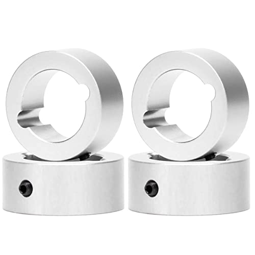 Levigo 4 Stück 15,8 mm RC Aluminium Gelenkschale Verstärkter Ring Kompatibel mit Traxxas 1/10 MAXX 4S, RC Upgrade Teile Drive Cup Sleeves Schützen Ring, Silber Levigo 4 Stück 15,8 mm RC Aluminium Gelenkschale Verstärkter Ring Kompatibel mit Traxxas 1/10 MAXX 4S, RC Upgrade Teile Drive Cup Sleeves Schützen Ring, Silber von Levigo