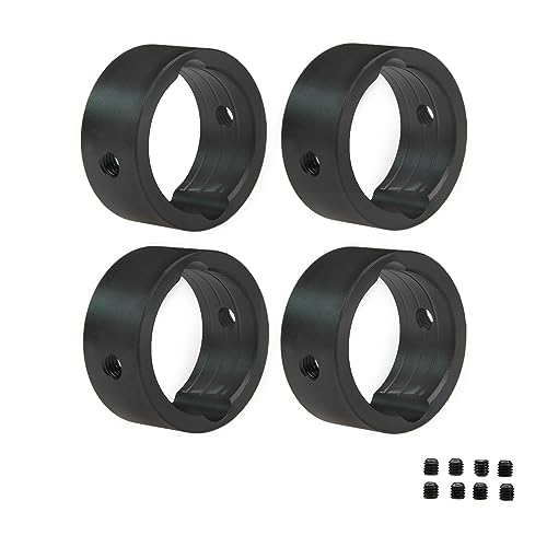 Levigo 4 Stück 17 mm RC Aluminium Gelenkschale Verstärkter Ring Kompatibel mit TRAXXAS 1/6 4WD XRT 8S-78086-4, RC Upgrade Teile Drive Cup Sleeves Protect Ring, schwarz Levigo 4 Stück 17 mm RC Aluminium Gelenkschale Verstärkter Ring Kompatibel mit TRAXXAS 1/6 4WD XRT 8S-78086-4, RC Upgrade Teile Drive Cup Sleeves Protect Ring, schwarz von Levigo
