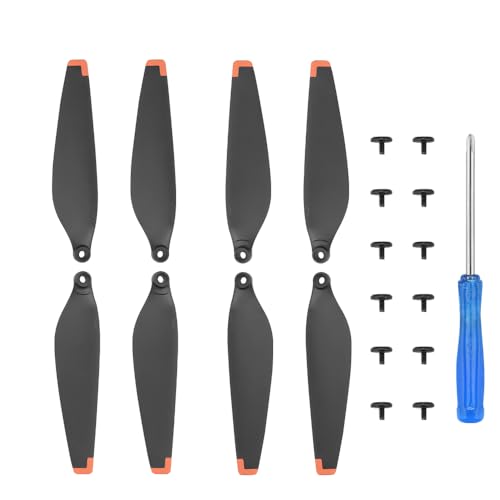 Levigo 4PCS Drohne Schnellspanner Rauschunterdrückung Propeller Kompatibel mit DJI Mini 4 Pro, Drohne Ersatz Zubehör Faltbare Klingen Requisiten von Levigo