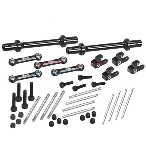 Levigo Aluminium-RC-Stabilisator-Set für vorne und hinten, kompatibel mit LOSI 1/18 Mini LMT 4X4 Brushed Monster Truck RTR-LOS01026, RC-Upgrade-Teile vorne hinten Anti-Sway Bar Kits von Levigo