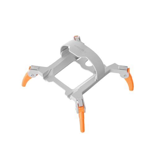 Levigo Drohne erhöhtes 30 mm erweitertes abnehmbares Fahrwerk, kompatibel mit DJI Mini 4 Pro, Drohnenschutz, leichte Stativhalterung, verlängertes Bein, Orange von Levigo