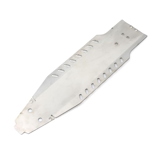Levigo Edelstahl RC Chassis Rüstung Schutz Skid Plate Kompatibel mit Tamiya BB01 BBX BB-01 1/10, RC Upgrade Teile Achse Chassis Schutz Rüstung Guard von Levigo