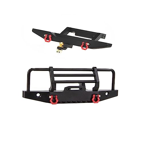 Levigo RC Aluminium Front Rear Bumper Frame Set Compatible With Traxxas 1/18 TRX-4M Defender RC Upgrade Accessories Front Rear Protection Bumper Kits von Levigo