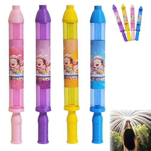 Feuerwerk Wasserpistole, 4 Stück Feuerwerks Wassersprüh Spielzeug, Interaktives Poolspielzeug Wasserpistole Mit Feuerwerkseffekt Für Outdoor Pool Beach Outdoor Kampfspielzeug(Type B) von LexTex