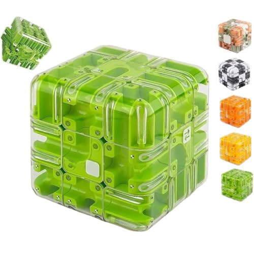 Großes Labyrinth, 3D-Puzzle, Labyrinthwürfel – Spannendes Denkspiel, Puzzle Mit Hohem Schwierigkeitsgrad, 3D-Zauberwürfel-Labyrinthball-Puzzles – Gehirntrainingsspielzeug(Style B,1 PC) von LexTex