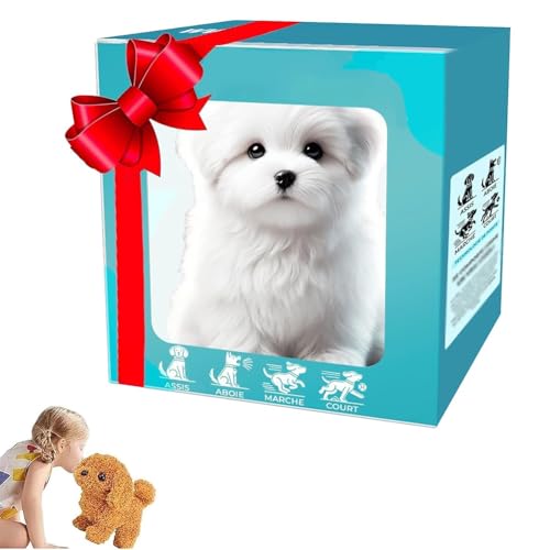 LexTex Realistischer Roboterhund, mein realistischer Roboterwelpe, Spazierengehen, Bellen, Schwanzwedelroboter, Hunde, die sich wie echte Hunde verhalten, intelligenter lebensechter interaktiver LexTex Realistischer Roboterhund, mein realistischer Roboterwelpe, Spazierengehen, Bellen, Schwanzwedelroboter, Hunde, die sich wie echte Hunde verhalten, intelligenter lebensechter interaktiver von LexTex