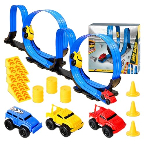 Magnetisches Anti-Schwerkraft-Wandkletterauto, Magnetisches Wandkletterspielzeugauto, Magnetschwebewandkletterautos, Reisen Auf Vertikalen Oberflächen Wie Wänden Und Decken(3*Car+440cm Track) von LexTex