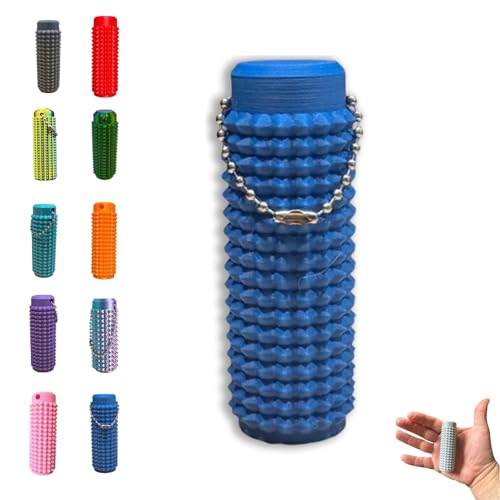 Tragbares Stimulationswerkzeug in Leuchtenden Farben, Stacheliger Grippie-Stimulations-Schlüsselanhänger Zur Linderung Von Angstzuständen, Schmerzstimulations-Fidget for Erwachsene(Blue) von LexTex