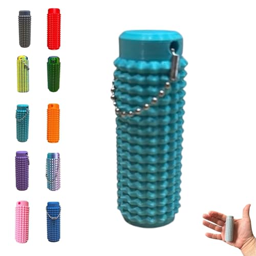 Tragbares Stimulationswerkzeug in Leuchtenden Farben, Stacheliger Grippie-Stimulations-Schlüsselanhänger Zur Linderung Von Angstzuständen, Schmerzstimulations-Fidget for Erwachsene(Grün) von LexTex