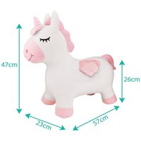 Aufblasbares springendes Einhorn Plüsch Aufblasbares springendes Einhorn Plüsch von Lexibook SA