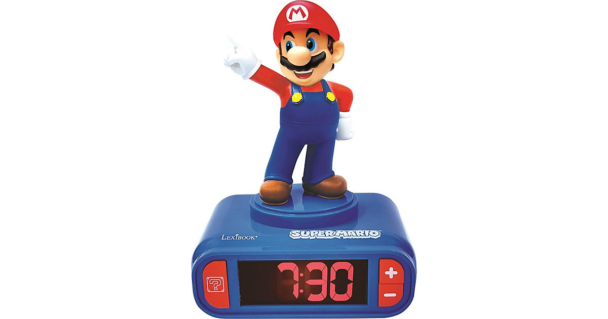 Digitaler Wecker mit Nachtlicht Super Mario blau/rot Digitaler Wecker mit Nachtlicht Super Mario blau/rot von Lexibook