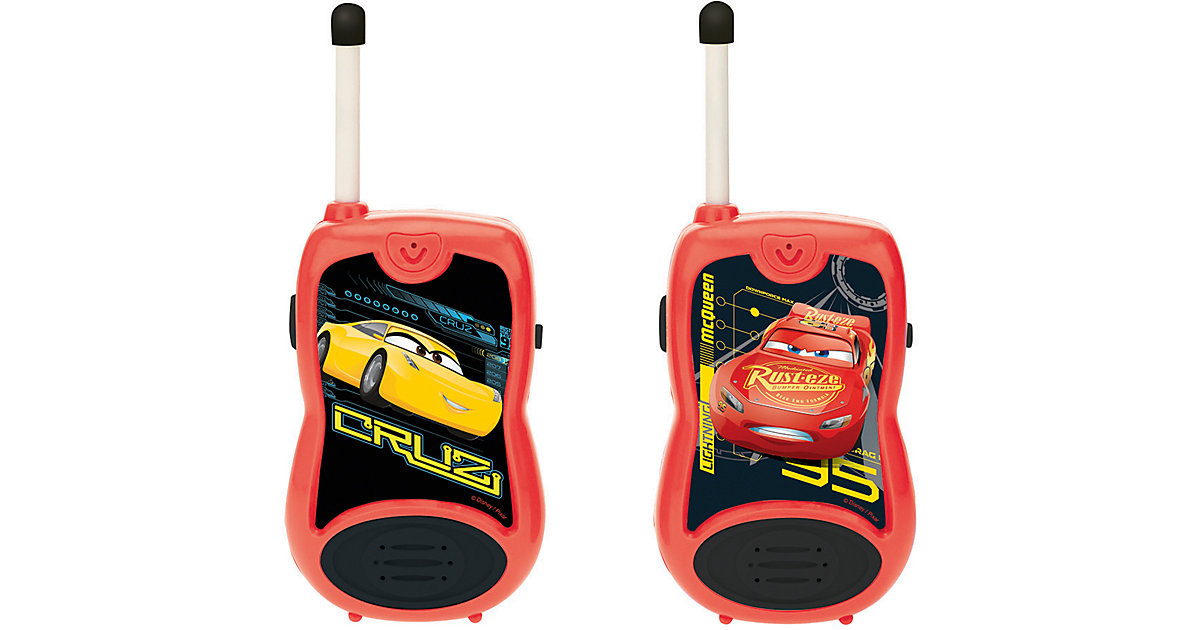 Disney Cars 3 Walkie Talkie bis zu 120 m Reichweite mit Gürtelclip schwarz/rot Disney Cars 3 Walkie Talkie bis zu 120 m Reichweite mit Gürtelclip schwarz/rot von Lexibook