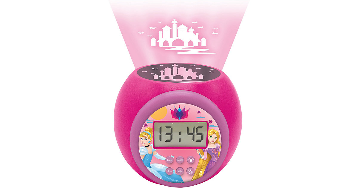 Disney Princess Wecker mit Projektion pink von Lexibook