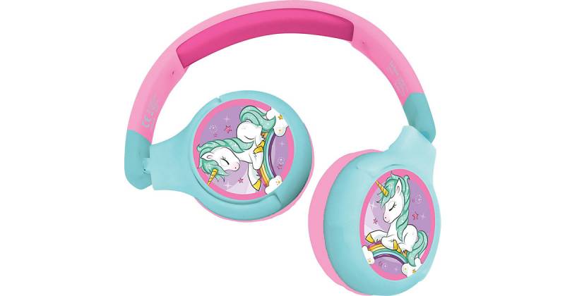 Einhorn Kabellose Bluetooth Kopfhörer Kinder türkis/pink  Kinder von Lexibook