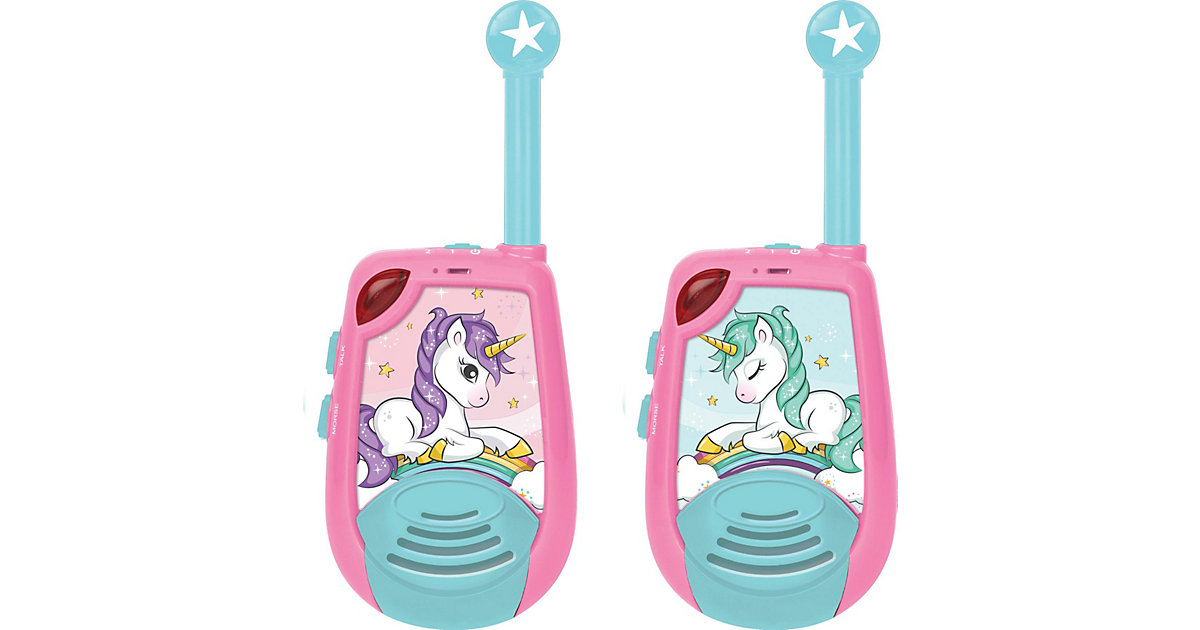 EinhornWalkie-Talkies - Reichweite 2km, Licht-Morse Funktion, Gürtelcl rosa/weiß EinhornWalkie-Talkies - Reichweite 2km, Licht-Morse Funktion, Gürtelcl rosa/weiß von Lexibook