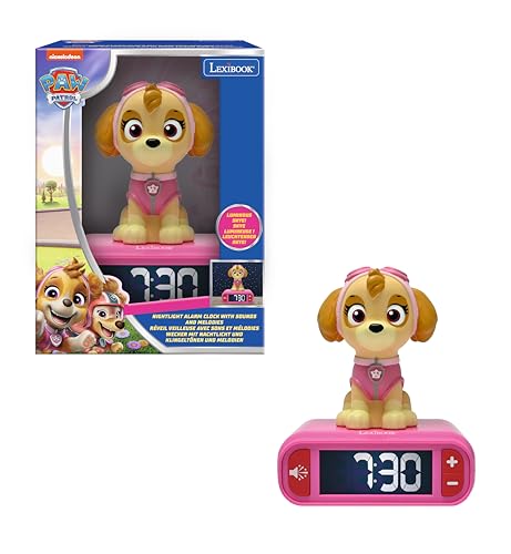 LEXIBOOK, PAW Patrol Paw Patrol Nachtlicht-Wecker, Sounds und Melodien, hintergrundbeleuchteter LCD-Bildschirm, Leuchtend, Snooze, RL800PAG LEXIBOOK, PAW Patrol Paw Patrol Nachtlicht-Wecker, Sounds und Melodien, hintergrundbeleuchteter LCD-Bildschirm, Leuchtend, Snooze, RL800PAG von Lexibook