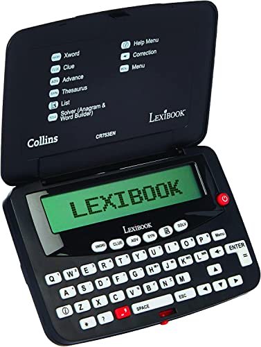 LEXIBOOK CR753EN Collins Kreuzwort, Bradford, phonetische Zauberspruchkorrektur, Anagrammlöser, Wortspiele, elektronisch, ab 3 Jahren, mit Batterie, schwarz/weiß LEXIBOOK CR753EN Collins Kreuzwort, Bradford, phonetische Zauberspruchkorrektur, Anagrammlöser, Wortspiele, elektronisch, ab 3 Jahren, mit Batterie, schwarz/weiß von Lexibook