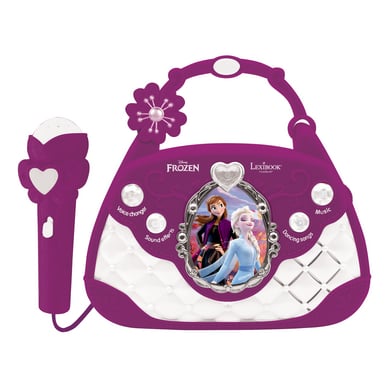 LEXIBOOK Disney Die Eiskönigin Karaoke- und Musiklautsprecher im Handtaschendesign mit Mikrofon, Stimmwechsler und Audio-In-Kabel LEXIBOOK Disney Die Eiskönigin Karaoke- und Musiklautsprecher im Handtaschendesign mit Mikrofon, Stimmwechsler und Audio-In-Kabel von Lexibook