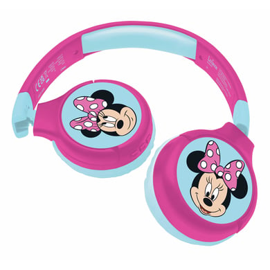 LEXIBOOK Disney Minnie 2in1 Bluetooth®- Kabel, faltbare Kopfhörer mit sicherer Lautstärke von Lexibook