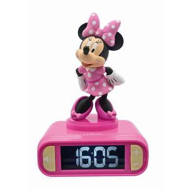 LEXIBOOK Disney Minnie Wecker mit 3D Nachtlicht-Figur und besonderen Klingeltönen von Lexibook