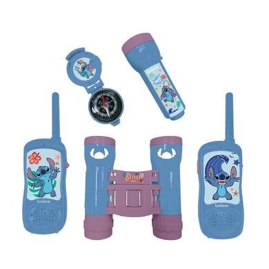 LEXIBOOK Disney Stitch Abenteuerset mit 2 Walkie-Talkies bis zu 120m, Fernglas, Taschenlampe und Kompass LEXIBOOK Disney Stitch Abenteuerset mit 2 Walkie-Talkies bis zu 120m, Fernglas, Taschenlampe und Kompass von Lexibook