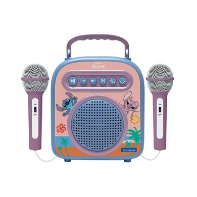 LEXIBOOK Disney Stitch Mein tragbarer Geheimkoffer mit Bluetooth®-Lautsprecher von Lexibook