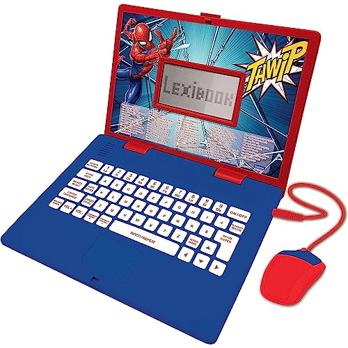 Lexibook, Spider-Man, Lern- und Zweisprachiger Laptop Italienisch/Englisch, Spielzeug mit 124 Aktivitäten zum Lernen, Spielen und Musik, Blau/Rot, JC598SPi5 Lexibook, Spider-Man, Lern- und Zweisprachiger Laptop Italienisch/Englisch, Spielzeug mit 124 Aktivitäten zum Lernen, Spielen und Musik, Blau/Rot, JC598SPi5 von Lexibook