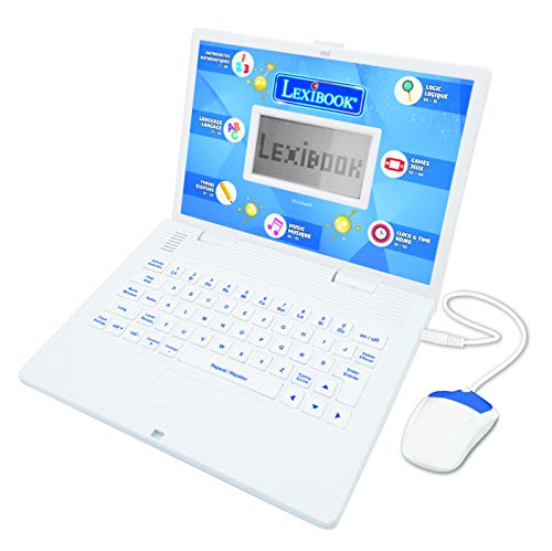 LEXIBOOK JC598i1_02 Lernspielzeug für Kinder, zweisprachig, Französisch/Englisch, 124 Aktivitäten zum Lernen von Mathematik, Daktylographie, Logik, Uhrlesen, Spielen und Musik LEXIBOOK JC598i1_02 Lernspielzeug für Kinder, zweisprachig, Französisch/Englisch, 124 Aktivitäten zum Lernen von Mathematik, Daktylographie, Logik, Uhrlesen, Spielen und Musik von Lexibook