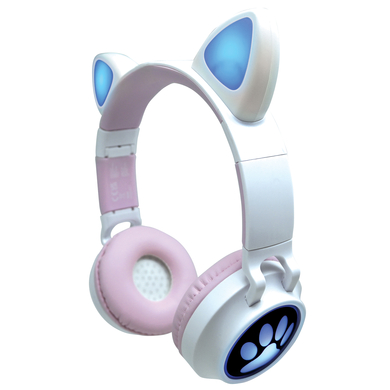 LEXIBOOK Katzenohren 2in1 Bluetooth- und Kabel-Kopfhörer mit Lichtfeffekten von Lexibook