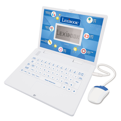LEXIBOOK Power Kid® Lern-Laptop - 124 Aktivitäten (Deutsch/Englisch) von Lexibook