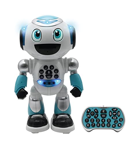 Lexibook, Powerman Advance, Spanische Ausgabe, Ferngesteuerter Roboter, interaktives und pädagogisches Spielzeug, tanzt, spielt Musik, macht und erzählt Geschichten, Quiz, programmierbar STEM, ROB28ES von Lexibook